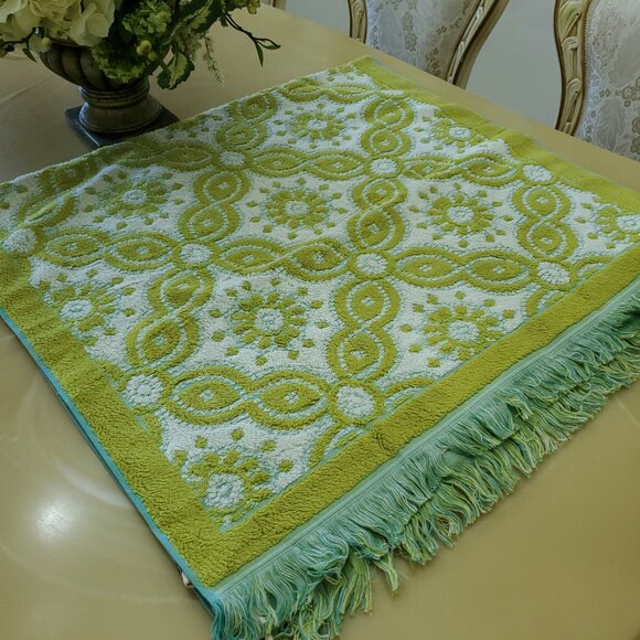 John Robshaw Petra Three-Yarn Dyed Jacquard Fringe 3 Piece Towel Set - New - Picture 14 of 16